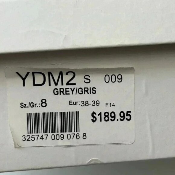 Grey Suede Boots Mid Calf Block Heel Slouch Boot Boho Size EU 38 NEW IN BOX - Picture 14 of 16